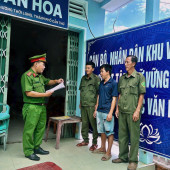 Công an phường Thới Long thi hành lệnh bắt bị can để tạm giam về hành vi sử dụng trái phép chất ma túy