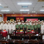 Phòng Hậu cần Công an thành phố tổ chức Lễ công bố và trao Quyết định chuyển diện bố trí cán bộ