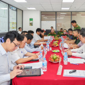 Triển khai kế hoạch thực tập phương án chữa cháy, cứu nạn, cứu hộ năm 2026 tại Chung cư Hồng Loan 5C