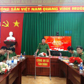 Công an xã Tân Bình tổ chức Hội nghị đối thoại giữa Đảng ủy, Chỉ huy với cán bộ, chiến sĩ