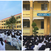 Công an xã Phú Tâm tuyên truyền phòng, chống ma túy, bạo lực học đường, đảm bảo an toàn giao thông và sử dụng mạng xã hội an toàn trong học sinh