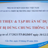 Giáo viên Trường Văn hóa Công an nhân dân III tham gia tập huấn thiết bị dạy học tối thiểu theo chương trình Giáo dục phổ 2018