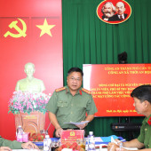 Đại tá Nguyễn Thanh Tràng chỉ đạo Công an xã Thới An Hội tăng tốc về đích các chỉ tiêu năm 2026