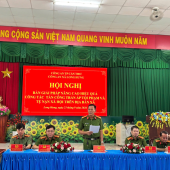 Công an xã Long Hưng tổ chức Hội nghị bàn giải pháp nâng cao hiệu quả công tác tấn công, trấn áp tội phạm và tệ nạn xã hội.