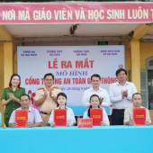 Xã Đại Ngãi tổ chức lễ ra mắt mô hình “Cổng Trường an toàn  giao thông học sinh an tâm đến trường”