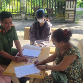 Công an xã Phong Nẫm đẩy mạnh cấp Căn cước, kích hoạt tài khoản  định danh điện tử trên địa bàn