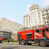 Thực tập phương án chữa cháy, cứu nạn, cứu hộ tại TTC Hotel Cần Thơ