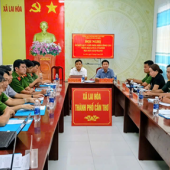 Công an xã Lai Hòa tổ chức hội nghị sơ kế công tác  phối hợp vùng giáp ranh