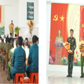 Công an xã, lực lượng tham gia bảo vệ an ninh, trật tự ở cơ sở xã Đại Hải phối hợp cùng các lực lượng hỗ trợ, xây dựng xóa nhà tạm, nhà dột nát cho gia đình chính sách
