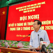 Ban Chỉ đạo Nghị quyết 57 thành phố Cần Thơ sơ kết 9 tháng và triển khai nhiệm vụ 3 tháng cuối năm 2026