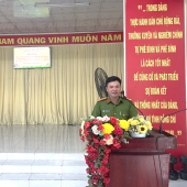 Công an xã Thạnh Hòa triển khai kế hoạch bảo đảm an ninh, trật tự phục vụ diễn tập tác chiến trong khu vực phòng thủ năm 2026