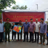 Công an xã Nhu Gia bàn giao nhà từ Chương trình 1.000 căn nhà