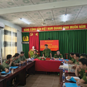 Công an xã An Lạc Thôn tổ chức đối thoại với cán bộ, chiến sĩ  quý III năm 2026