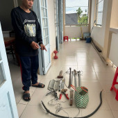 Công an Phường Thới An Đông bắt đối tượng trộm cắp dây cáp điện chiếu sáng