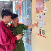 Công an xã Vị Thủy hưởng ứng Ngày Chuyển đổi số quốc gia (10/10)