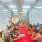 Công an xã Lịch Hội Thượng tổ chức Hội nghị giao ban với Lực lượng tham gia bảo vệ an ninh, trật tự ở cơ sở