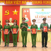 Công an xã Phụng Hiệp công bố các quyết định về công tác cán bộ và kiện toàn lực lượng tham gia bảo vệ ANTT ở cơ sở