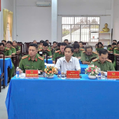 Công an xã Trung Hưng tổ chức Hội nghị sơ kết công tác Công an 09 tháng và triển khai nhiệm vụ 03 tháng cuối năm 2026