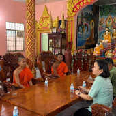 Công an xã Liêu Tú thăm, chúc mừng Lễ Sene Dolta 2026,  phát huy mối quan hệ đoàn kết, gắn bó với đồng bào Khmer
