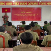 Công an phường Mỹ Quới sơ kết công tác Công an quý III và 9 tháng năm 2026