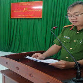 Công an phường Long Phú 1: Công bố và trao quyết định bổ nhiệm cán bộ