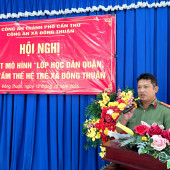 Ra mắt mô hình “Lớp học dân quân, nâng tầm thế hệ trẻ xã Đông Thuận”