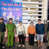 Công an xã Nhu Gia kịp thời giúp cháu bé trở về với gia đình