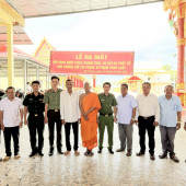 Công an xã Mỹ Hương ra mắt mô hình “Ngôi chùa thanh tịnh, sư sãi và phật tử nói không với tội phạm, vi phạm pháp luật”