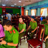 Công an phường Long Phú 1 tích cực tham gia Ngày hội hiến máu tình nguyện “Kết nối trái tim - Kết nối sự sống”