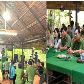 Phòng An ninh đối ngoại Công an thành phố Cần Thơ ra mắt mô hình dân vận khéo “Du lịch cộng đồng Cồn Sơn - 4 an toàn”