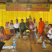 Công an xã Vĩnh Trinh phát huy vai trò nòng cốt trong công tác bảo đảm an ninh, trật tự dịp lễ Sene Dolta của đồng bào dân tộc Khmer.