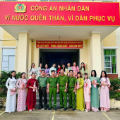 Công an các xã, phường tổ chức kỷ niệm 96 năm ngày thành lập Hội liên hiệp phụ nữ Việt Nam và 16 năm ngày Phụ nữ Việt Nam 20/10
