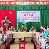 Công an xã Mỹ Hương họp mặt kỷ niệm Ngày Phụ nữ Việt Nam 20/10