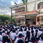 Công an xã Tài Văn tuyên truyền nâng cao cảnh giác, phòng chống ma tuý và đẩy mạnh tố giác tội phạm thông qua ứng dụng VNeID