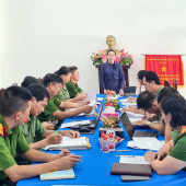Kiểm tra công tác lãnh đạo, chỉ đạo tiếp nhận, giải quyết nguồn tin về tội phạm tại Công an phường Tân An