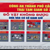 Phân Trại tạm giam Long Mỹ tuyên truyền quy định về nhận quà tại cơ sở giam giữ cho thân nhân người bị tạm giữ, người bị tạm giam và phạm nhân