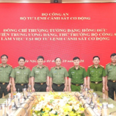 Tập trung xây dựng lực lượng Cảnh sát cơ động tiến thẳng lên hiện đại