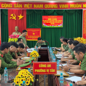 Công an phường Vị Tân tổ chức đối thoại với cán bộ, chiến sĩ, đoàn viên, hội viên