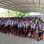 Công an phường Mỹ Quới tăng cường tuyên truyền pháp luật,  kỹ năng sống cho học sinh