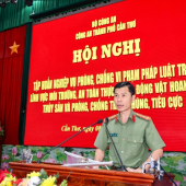Công an TP Cần Thơ tập huấn nghiệp vụ phòng, chống vi phạm pháp luật cho Công an cấp xã