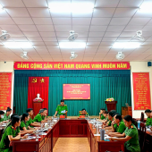 Công an xã Nhu Gia sơ kết công tác Công an quý III và 09 tháng năm 2026