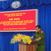 Công an xã Vĩnh Lợi tổ chức Hội nghị lắng nghe ý kiến Nhân dân