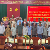 Công an xã Thạnh Hòa phối hợp thu nhận mẫu sinh phẩm ADN thân nhân liệt sĩ đợt 2