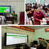 Công an phường Vị Thanh tiên phong trong phong trào thi đua  chuyển đổi số và đổi mới sáng tạo