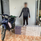 Công an xã Hồ Đắc Kiện tăng cường đấu tranh với hành vi vận chuyển thuốc lá nhập lậu