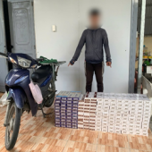 Công an xã Hồ Đắc Kiện tăng cường đấu tranh với hành vi vận chuyển thuốc lá nhập lậu