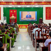 Công an xã Đại Ngãi học tập Nghị quyết lần thứ tư  Ban Chấp hành Trung ương Đảng khóa XIV