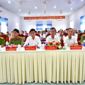 Công an xã Hồ Đắc Kiện tổ chức hội nghị lắng nghe ý kiến Nhân dân, đối thoại về thủ tục hành chính