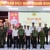 Công an xã Trường Long phối hợp tham mưu tổ chức Đại hội thành lập Hội cưu Công an nhân dân xã Trường Long