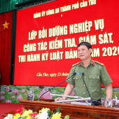 Công an thành phố Cần Thơ bồi dưỡng nghiệp vụ công tác kiểm tra, giám sát năm 2026
